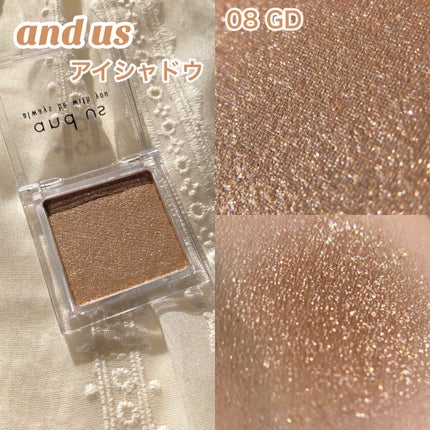 and us アイシャドウのクチコミ「〘 可愛すぎるアンティークゴールド 〙
      ⸜  この可愛さ300円  ⸝
.....」(2枚目)
