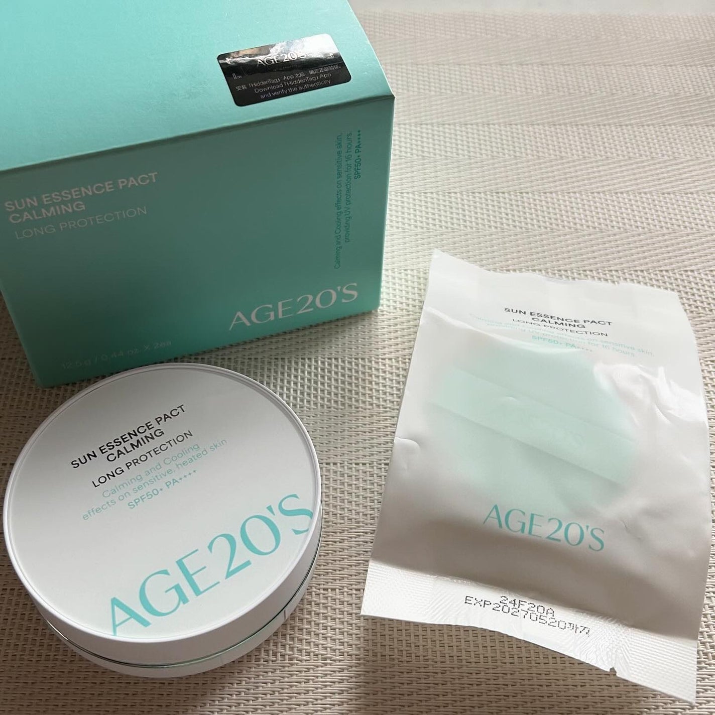 サンエッセンスパクト カーミングロングプロテクション/AGE20’s/日焼け止めクリームを使ったクチコミ(5枚目)