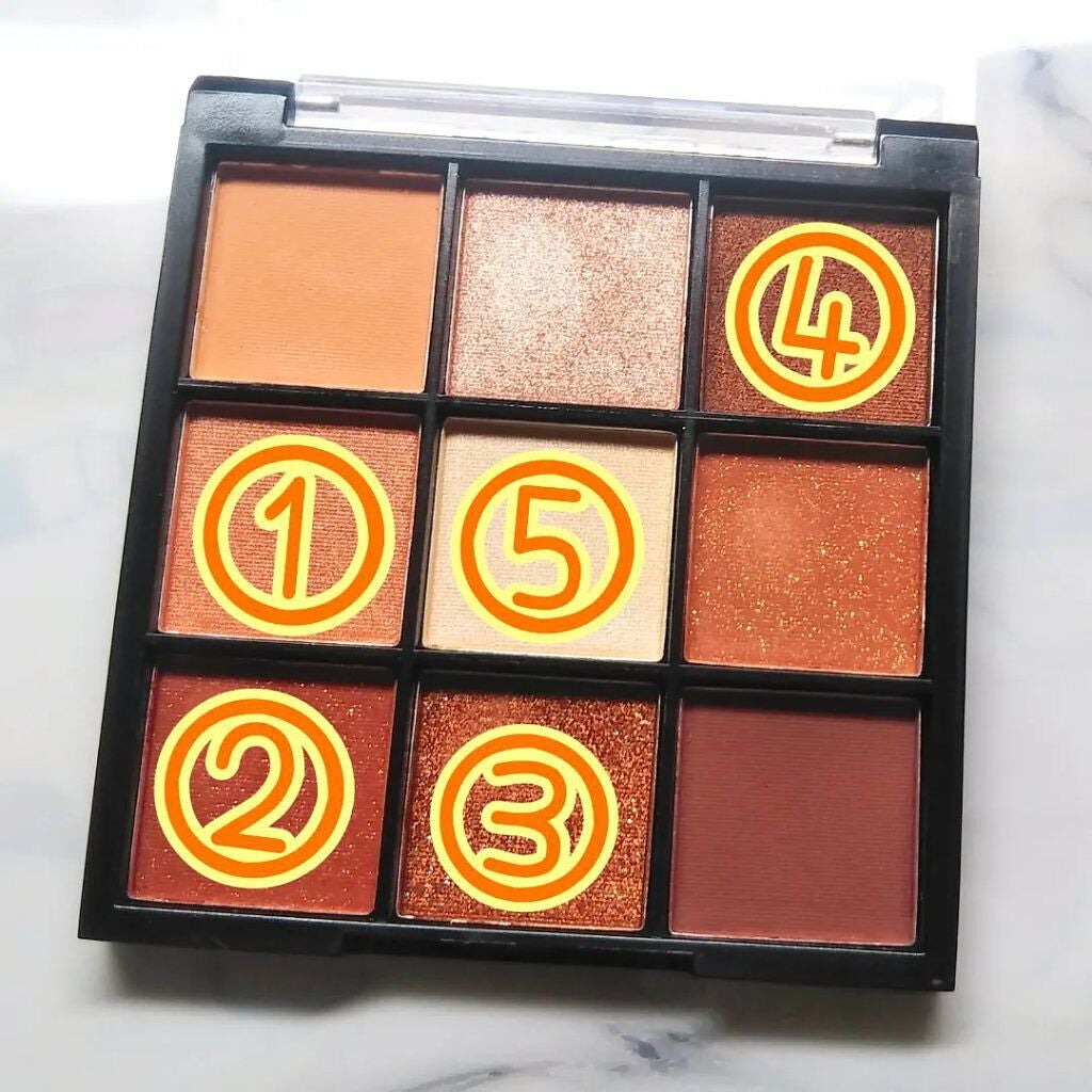 UR GLAM BLOOMING EYE COLOR PALETTE/U R GLAM/アイシャドウパレットを使ったクチコミ(4枚目)