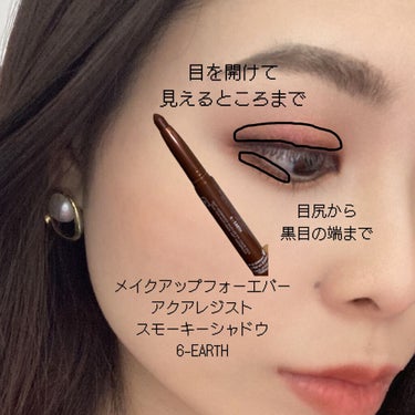 アクアレジスト スモーキーシャドウ 06  アース/MAKE UP FOR EVER/ジェル・クリームアイシャドウを使ったクチコミ（3枚目）