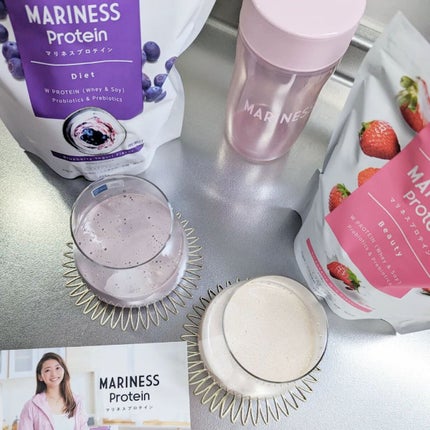 マリネスプロテイン ブルーベリーヨーグルト/mariness/その他プロテインを使ったクチコミ(6枚目)