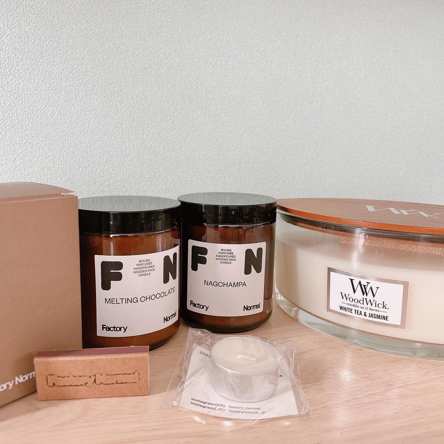 Wood Wick ホワイトティー&ジャスミン/Wood Wick/アロマキャンドルを使ったクチコミ（2枚目）