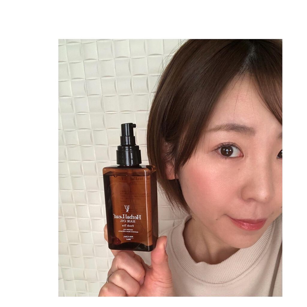 オーガニックヘアオイル フレッシュティーの香り/ハーバルリーフ/ヘアオイルを使ったクチコミ（3枚目）