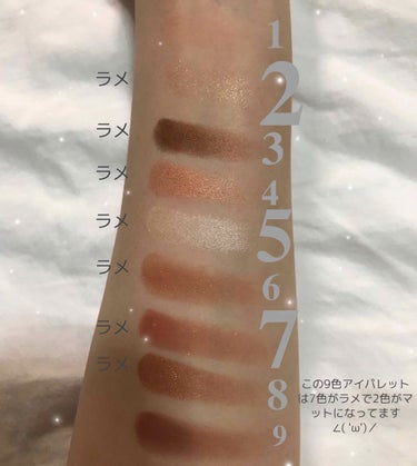 UR GLAM　BLOOMING EYE COLOR PALETTE/U R GLAM/パウダーアイシャドウを使ったクチコミ（3枚目）