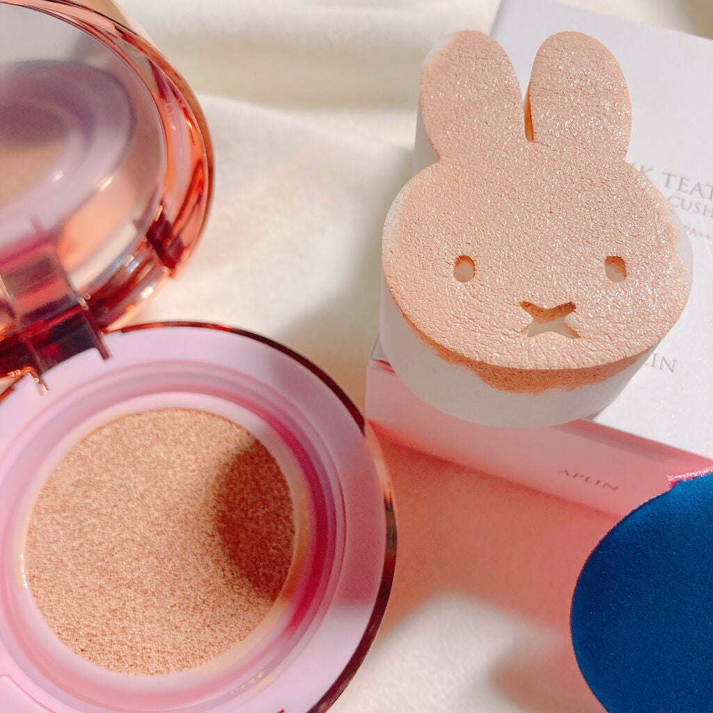 ピンクティーツリーカバークッション/APLIN/クッションファンデーションを使ったクチコミ(4枚目)