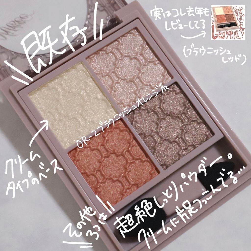 グロッシーリッチ アイズ N/Visée/アイシャドウパレットを使ったクチコミ(5枚目)