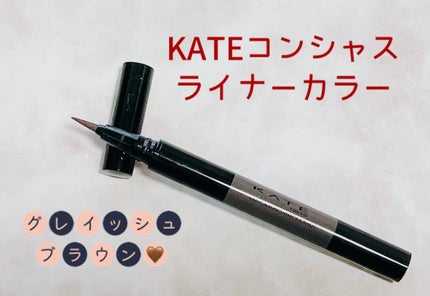 コンシャスライナーカラー/KATE/リキッドアイライナーを使ったクチコミ(1枚目)