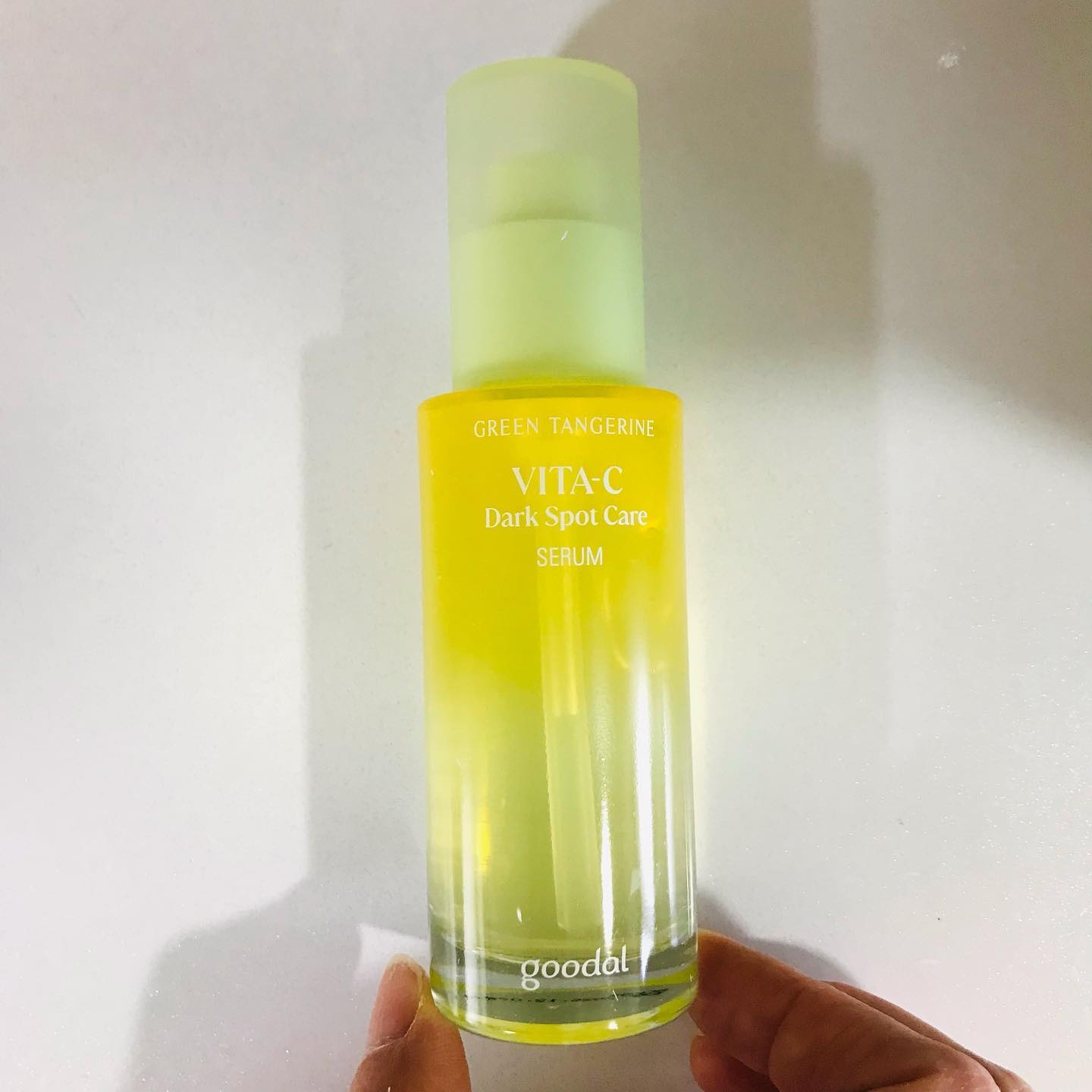 グリーンタンジェリン ビタC ダークスポットケアセラム/goodal/美容液を使ったクチコミ（1枚目）