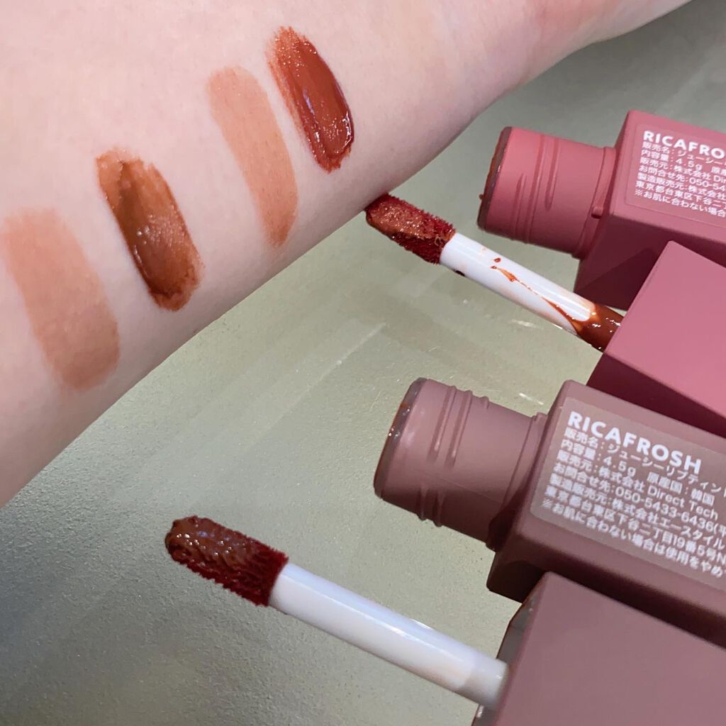 ジューシーリブティント/RICAFROSH/リップティントを使ったクチコミ（2枚目）