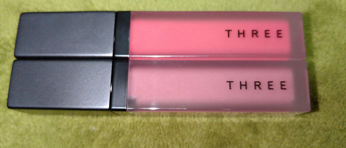 THREE ディヴァインリップジェム X01 BLOOM BOOM/THREE/口紅を使ったクチコミ（3枚目）