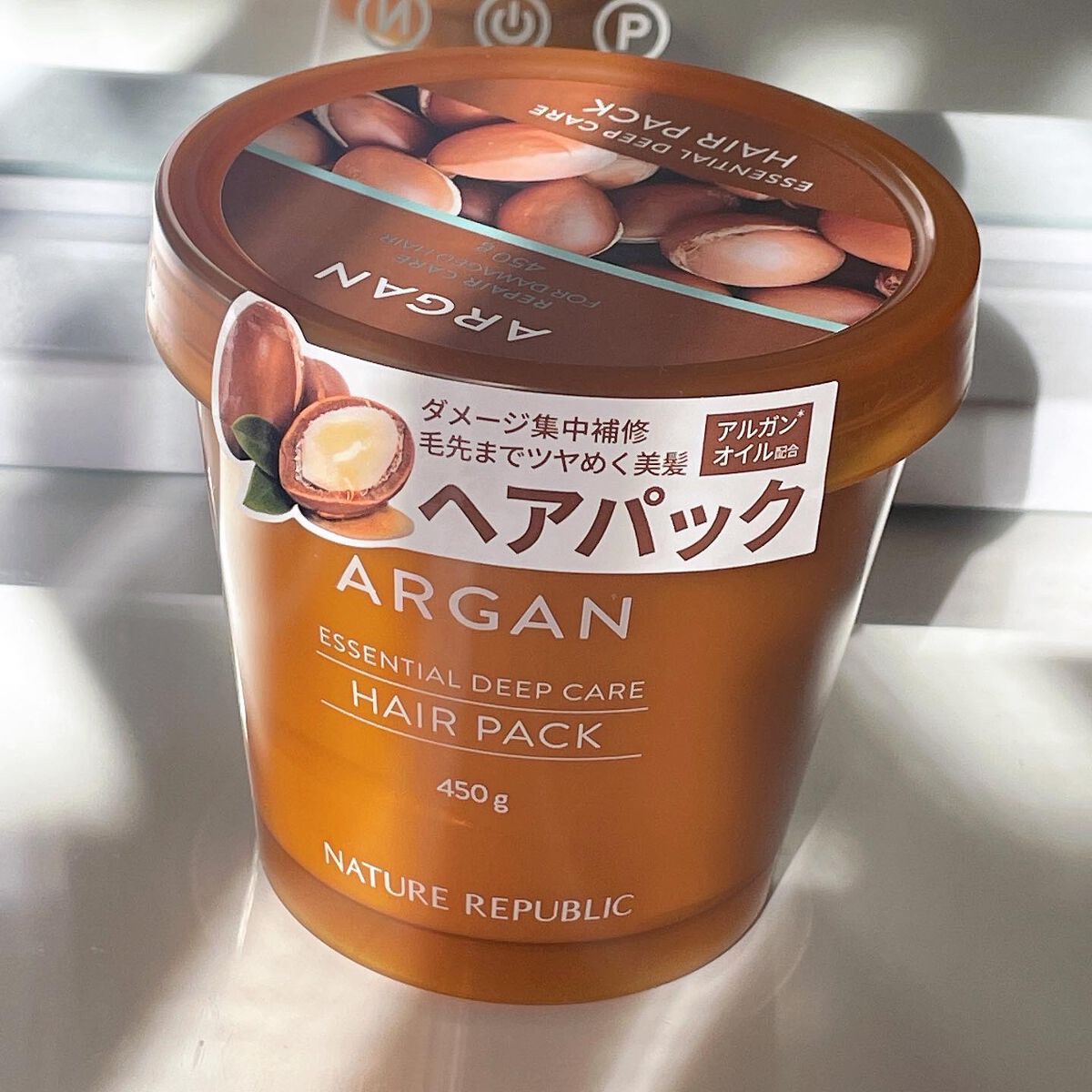 アルガンエッセンシャル ディープケアヘアパック/ネイチャーリパブリック/ヘアマスク・ヘアパックを使ったクチコミ（2枚目）