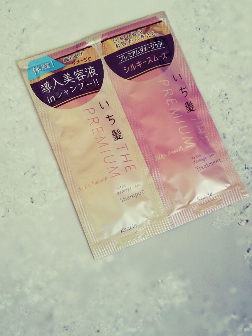 THE PREMIUM エクストラダメージケアシャンプー/トリートメント(シルキースムース)/いち髪/市販シャンプーを使ったクチコミ(1枚目)