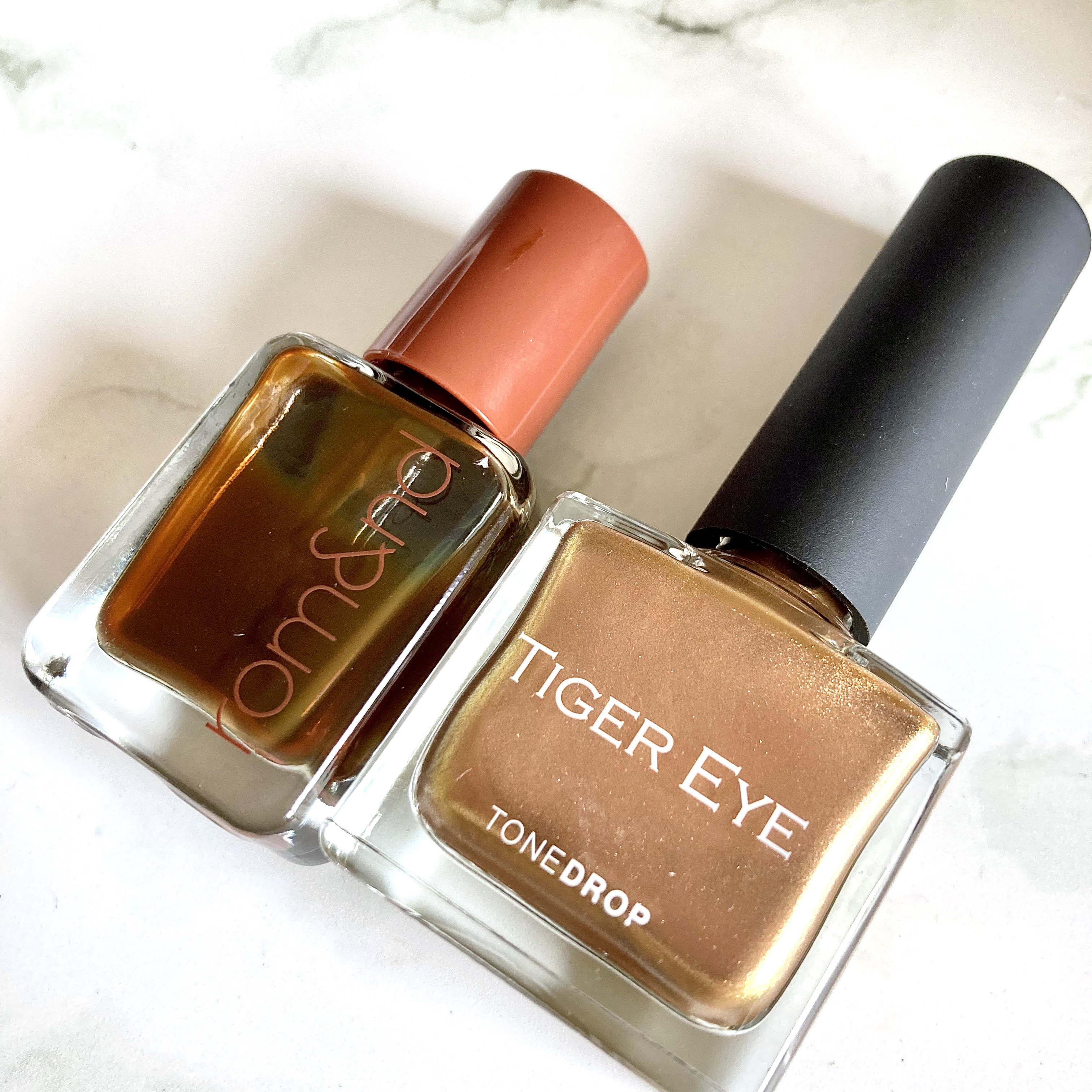 TONE DROP ネイルポリッシュ 029 TIGER EYE/D-UP/マニキュアを使ったクチコミ（3枚目）