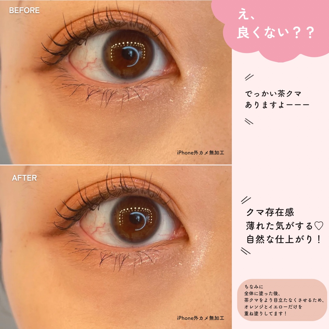 パステルヴェールコンシーラー/キャンメイク/パレットコンシーラーを使ったクチコミ（3枚目）