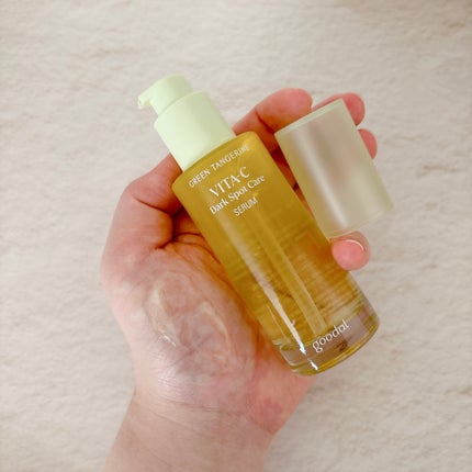 グリーンタンジェリン ビタC ダークスポットケアセラム/goodal/美容液を使ったクチコミ(2枚目)