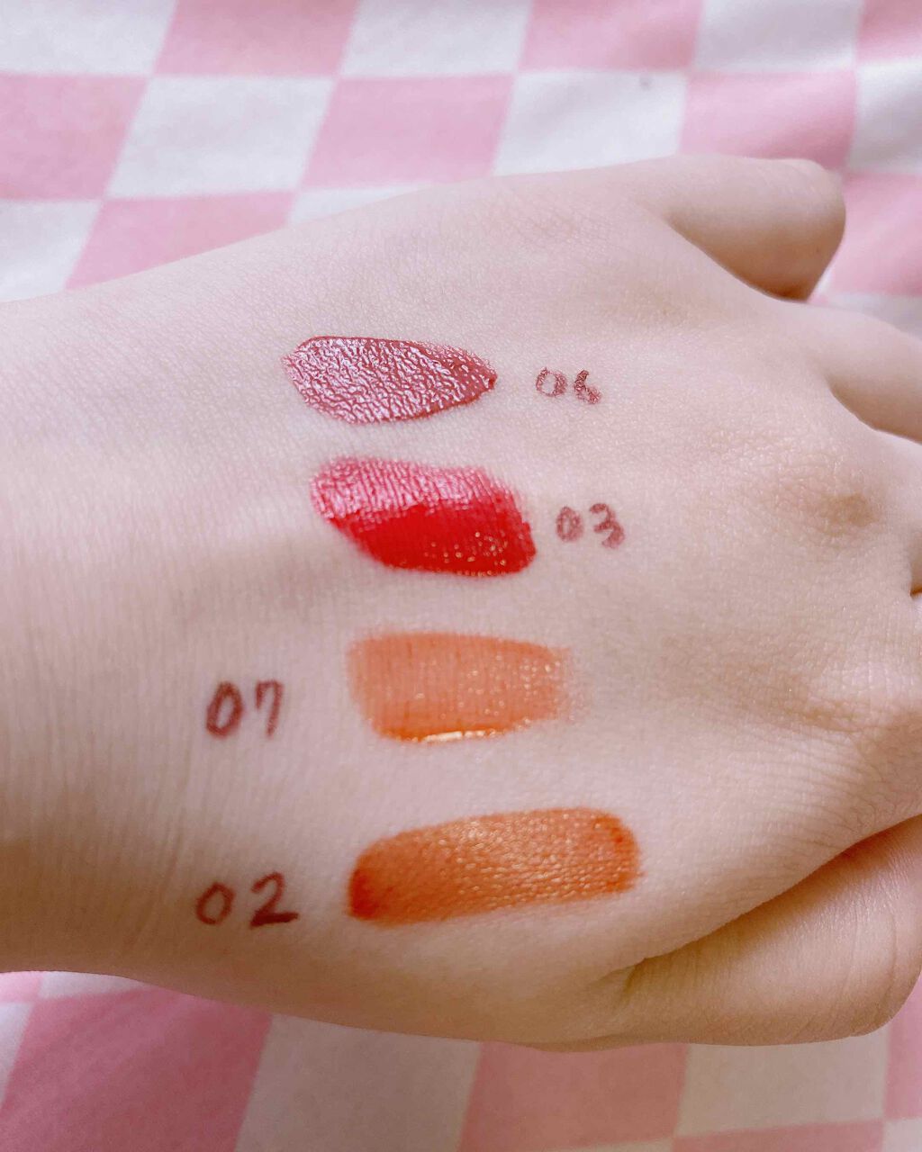 ジューシーラスティングティント/rom&nd/リップティントを使ったクチコミ（3枚目）