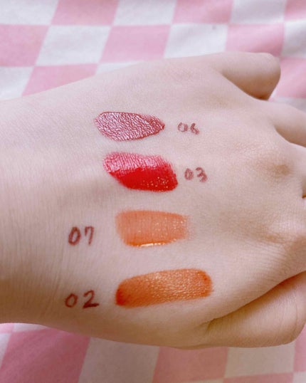 グラスティングウォーターティント/rom&nd/リップティントを使ったクチコミ(3枚目)