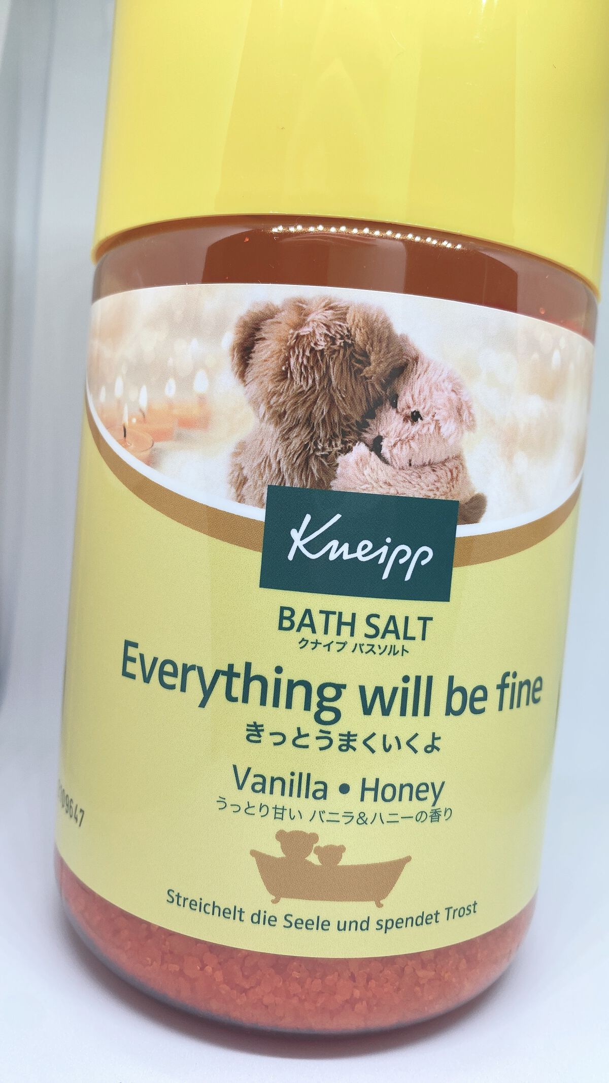 クナイプ バスソルト バニラ&ハニーの香り/クナイプ/無機塩系入浴剤を使ったクチコミ(1枚目)