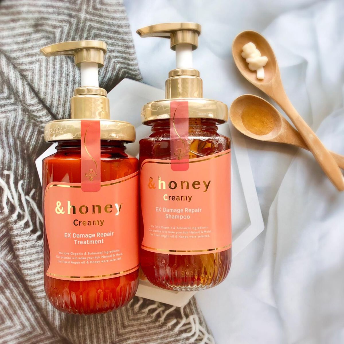 Creamy EXダメージリペアシャンプー1.0/ヘアトリートメント2.0/&honey/市販シャンプーを使ったクチコミ（1枚目）