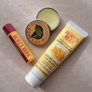 BURT'S BEES キューティクル クリームのクチコミ「レトロな見た目がかわいいバーツビーズ🐝🍯

︎︎︎︎︎︎☑︎ BURT'S BEES
・Lem.....」（1枚目）