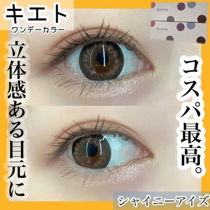キエトワンデーカラー/Qieto/カラーコンタクトレンズを使ったクチコミ(1枚目)