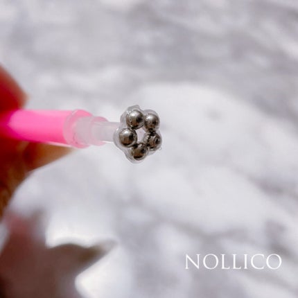 マグネットネイル用磁石 フラワーとボーダー/ネイル工房/ネイル用品を使ったクチコミ(2枚目)