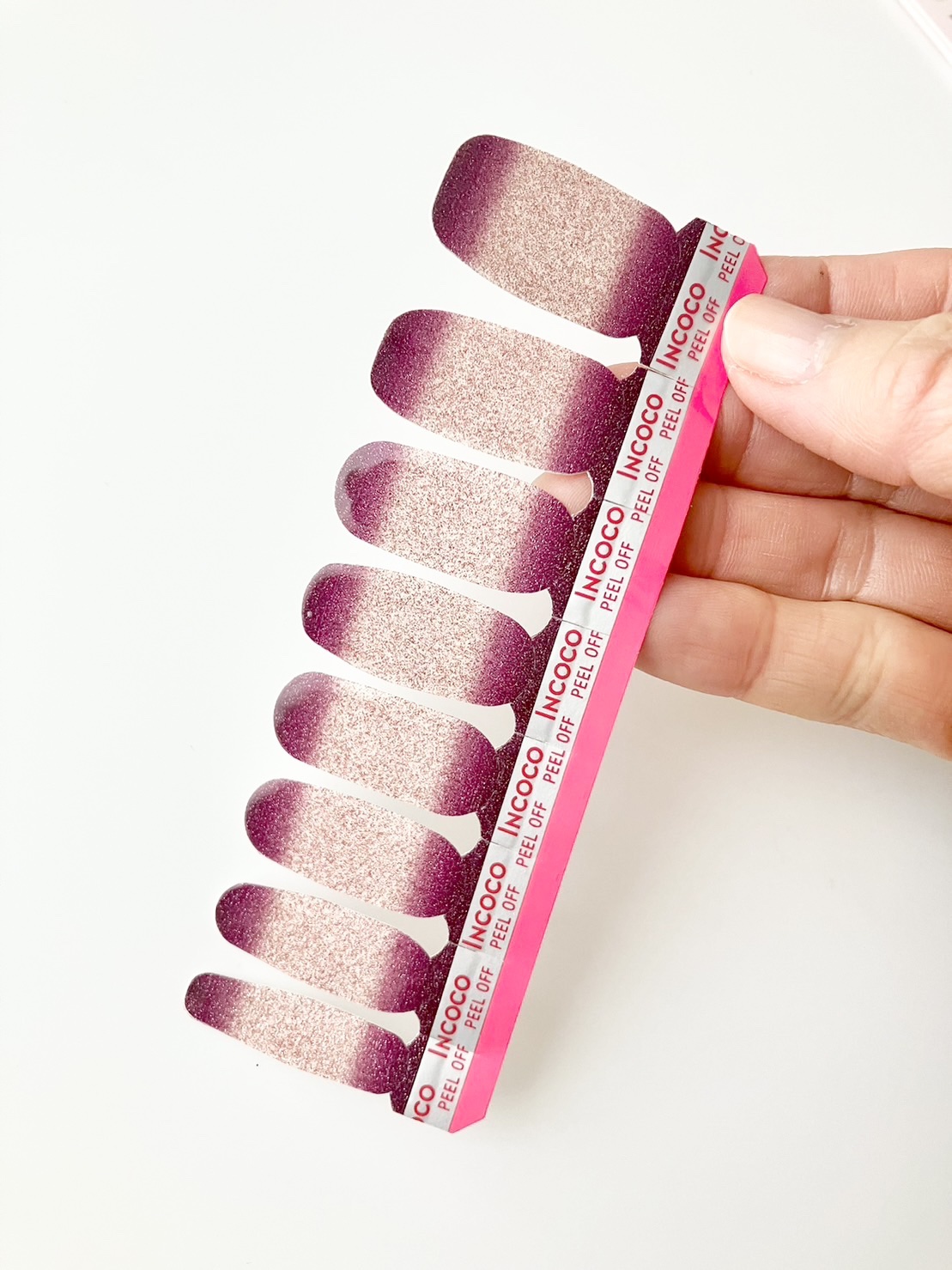 INCOCO インココ  マニキュアシート マルベリー フィズ (Mulberry Fizz) /インココ/ネイルシールを使ったクチコミ（3枚目）