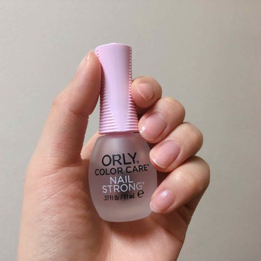 ORLY カラーケア ネイルストロングのクチコミ「〰️オーリー〰️

オーリーカラーケア ネイルストロング(ベースコート)

👍🏻
・爪の補強
.....」（1枚目）