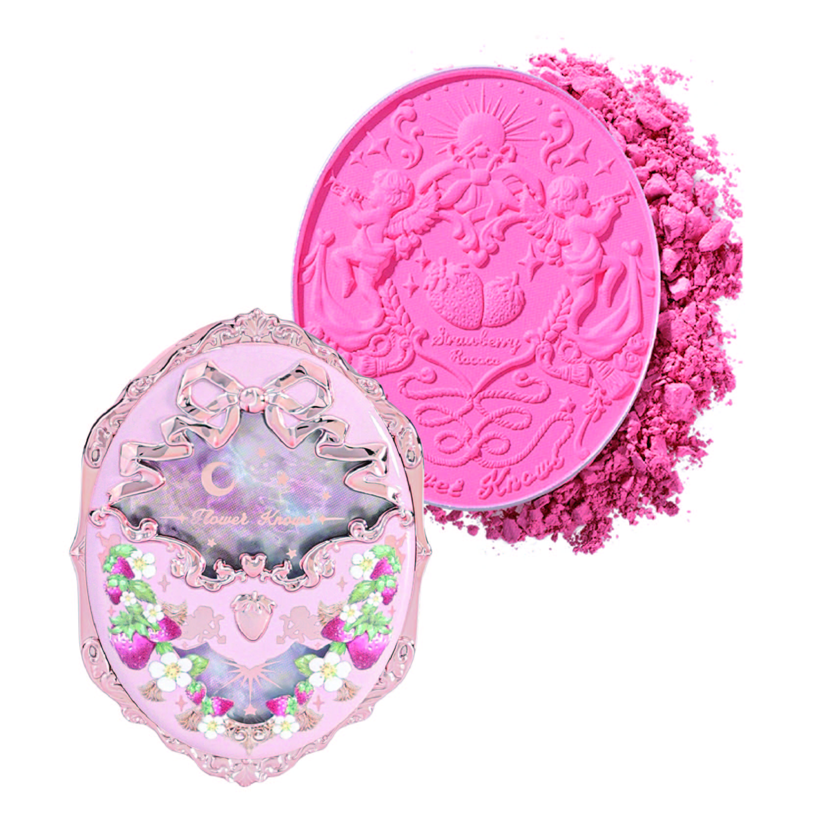 試してみた】ストロベリーロココ チークブラッシュ FlowerKnows