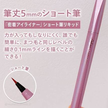 「密着アイライナー」ショート筆リキッド/デジャヴュ/リキッドアイライナーを使ったクチコミ(2枚目)