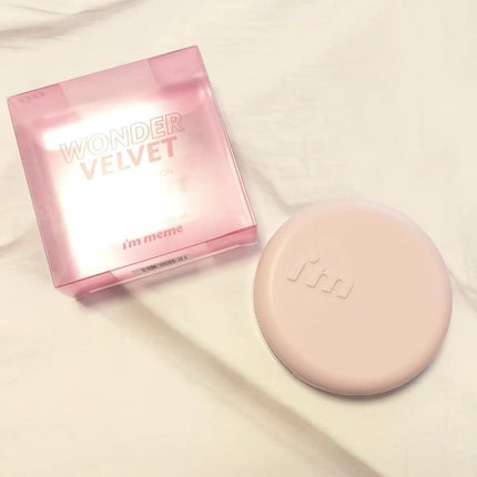 ワンダーベルベットラスティングクッション/i’m meme/クッションファンデーションを使ったクチコミ(1枚目)