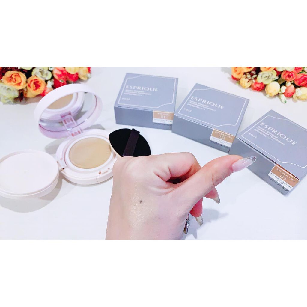 アクアリースキンウェア/ESPRIQUE/クッションファンデーションを使ったクチコミ(5枚目)