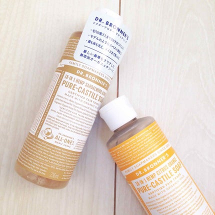 マジックソープ シトラスオレンジ/ドクターブロナー/ボディソープを使ったクチコミ(1枚目)