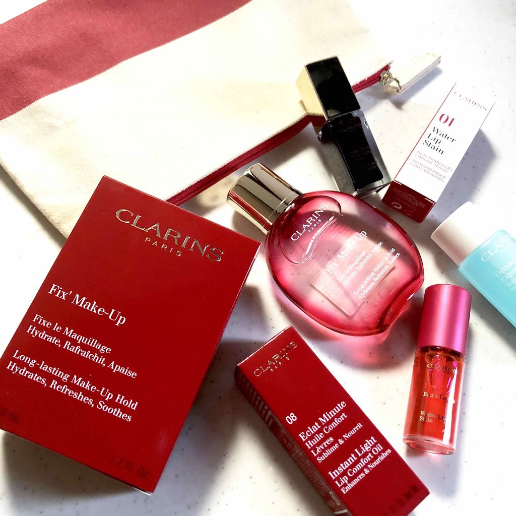 ウォーターリップ ステイン 01 ローズ ウォーター/CLARINS/リップグロスを使ったクチコミ（1枚目）