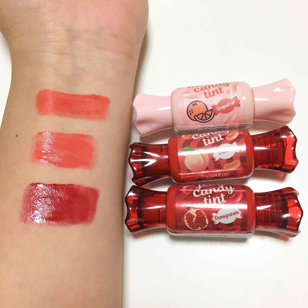ムース キャンディー ティント/the SAEM/リップティントを使ったクチコミ（2枚目）