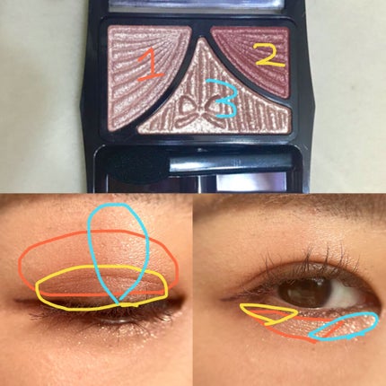 ジューシーピュアアイズ/キャンメイク/アイシャドウパレットを使ったクチコミ(3枚目)