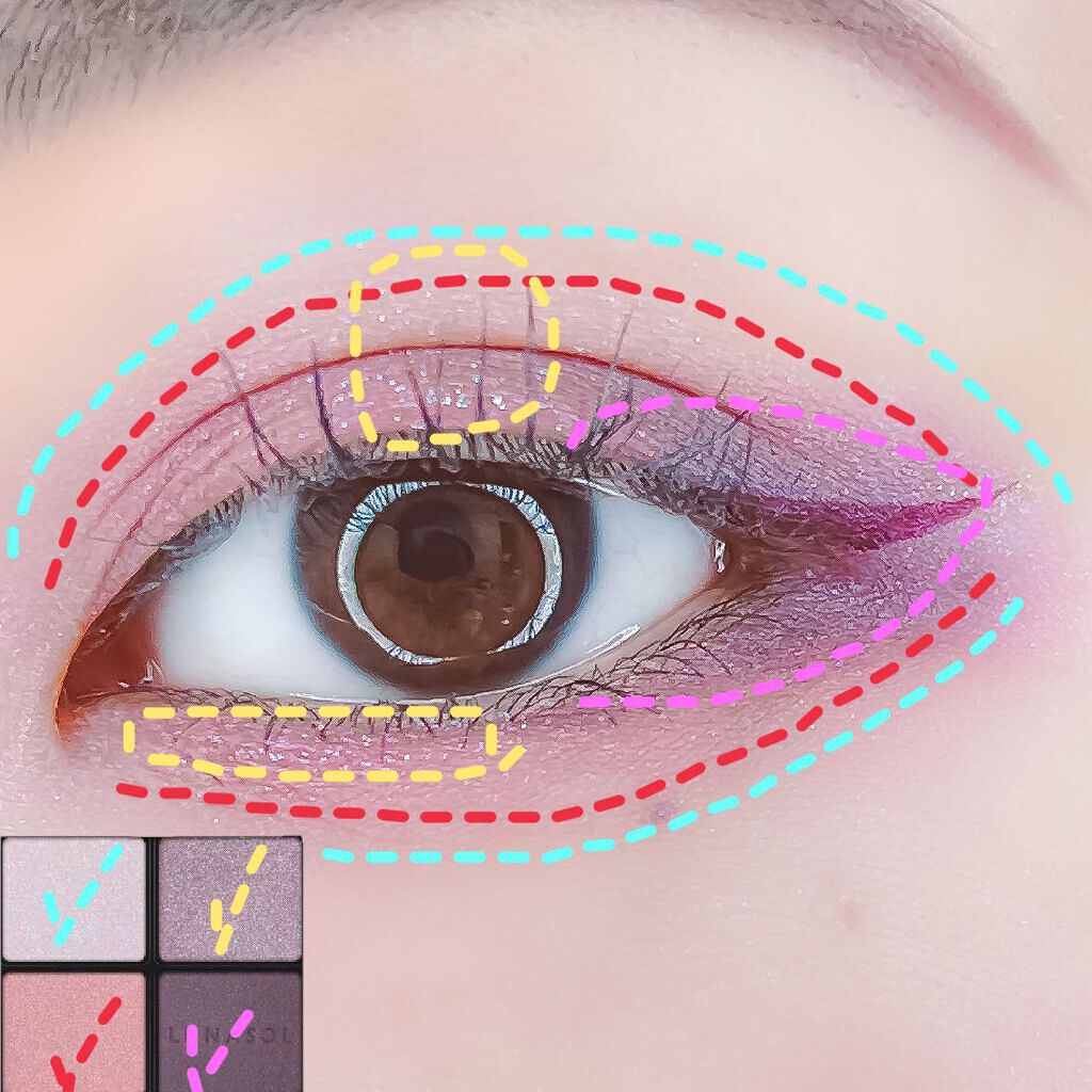 アイカラーレーション/LUNASOL/アイシャドウパレットを使ったクチコミ（3枚目）