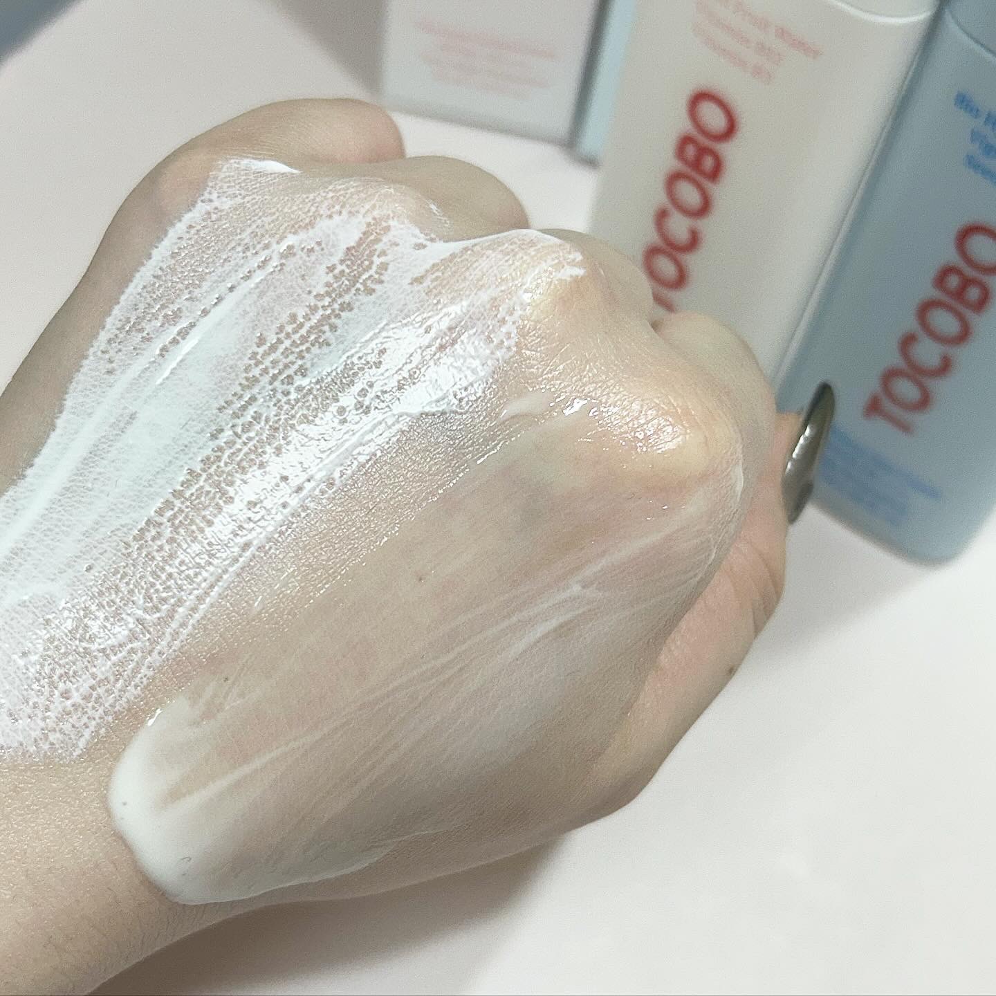 バイオウォータリーサンクリーム/TOCOBO/日焼け止めクリームを使ったクチコミ（2枚目）