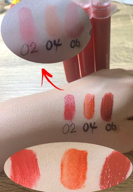 シースルーマットティント/rom&nd/リップティントを使ったクチコミ(2枚目)