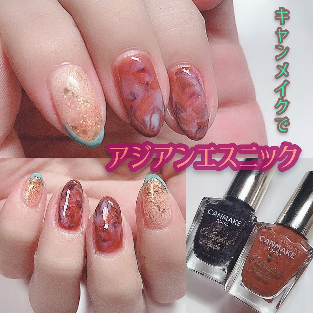 カラフルネイルズ/キャンメイク/マニキュアを使ったクチコミ（1枚目）