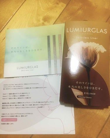 スキルレスライナー/LUMIURGLAS/リキッドアイライナーを使ったクチコミ（1枚目）