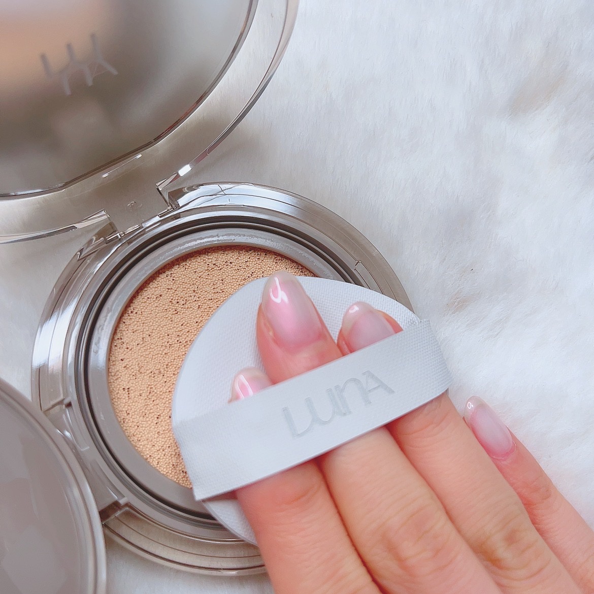 ブラーカバークッション/LUNA/クッションファンデーションを使ったクチコミ（2枚目）