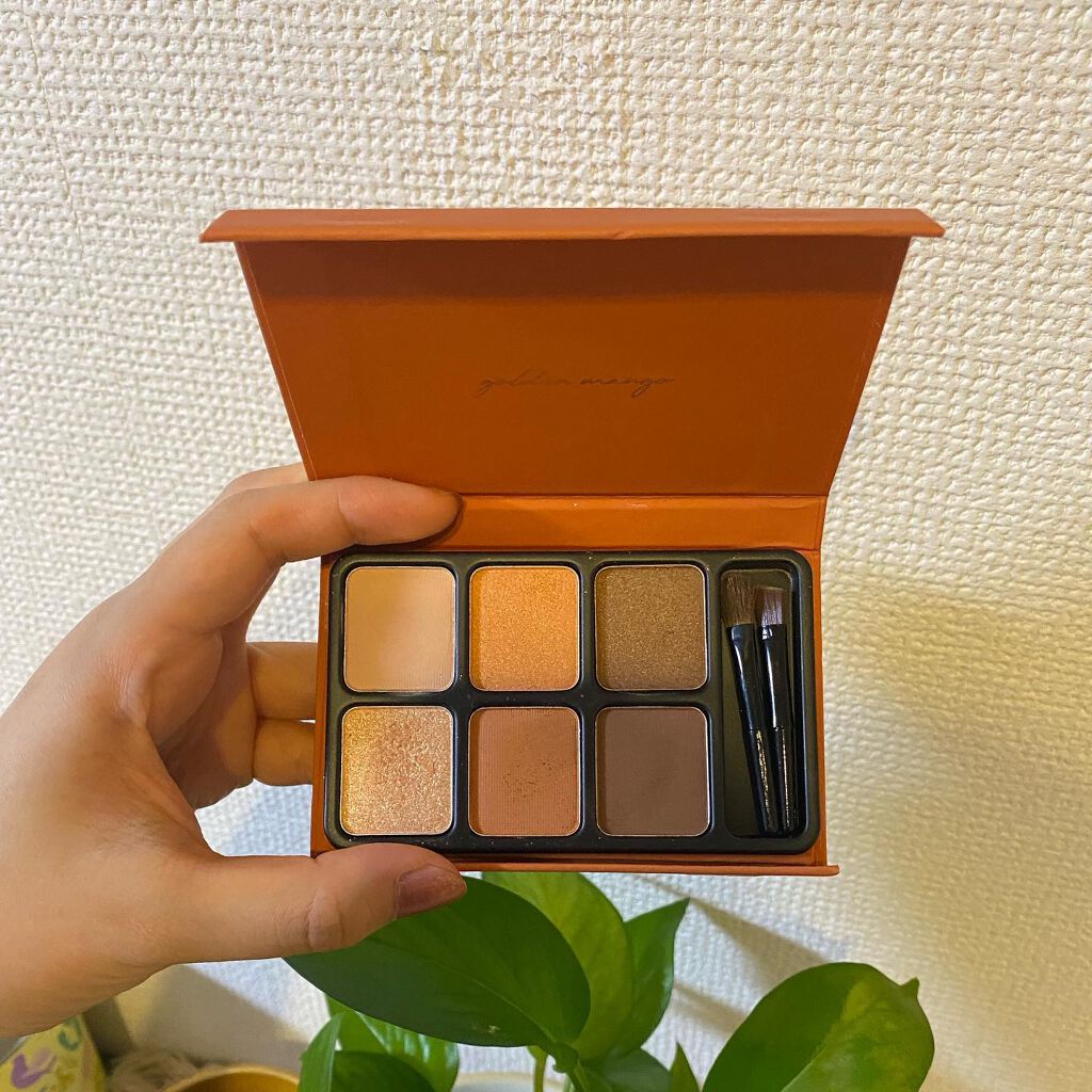 アイカラーパレット ゴールデンマンゴー/heme/アイシャドウパレットを使ったクチコミ（1枚目）