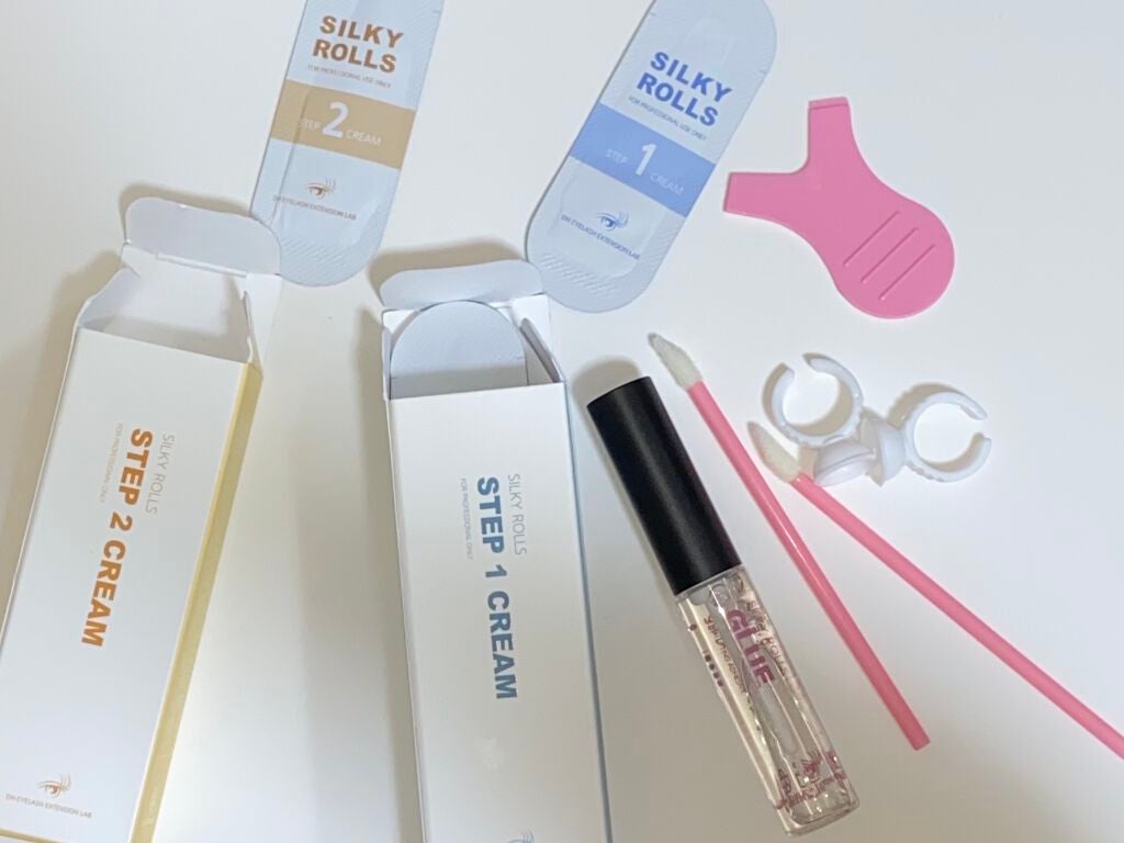 EYE2IN 低刺激 セルフプロ用 まつげパーマ 3種 セット/Qoo10/その他キットセットを使ったクチコミ(9枚目)