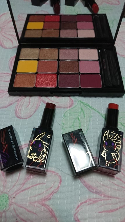 ルージュ アンリミテッド アンプリファイド マット<2019年クリスマスコフレ限定>/shu uemura/口紅を使ったクチコミ(3枚目)