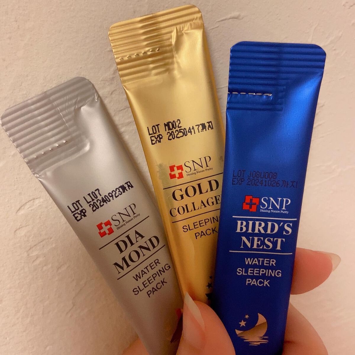 ダイヤモンドウォータースリーピングパック/SNP/フェイスクリームを使ったクチコミ(2枚目)