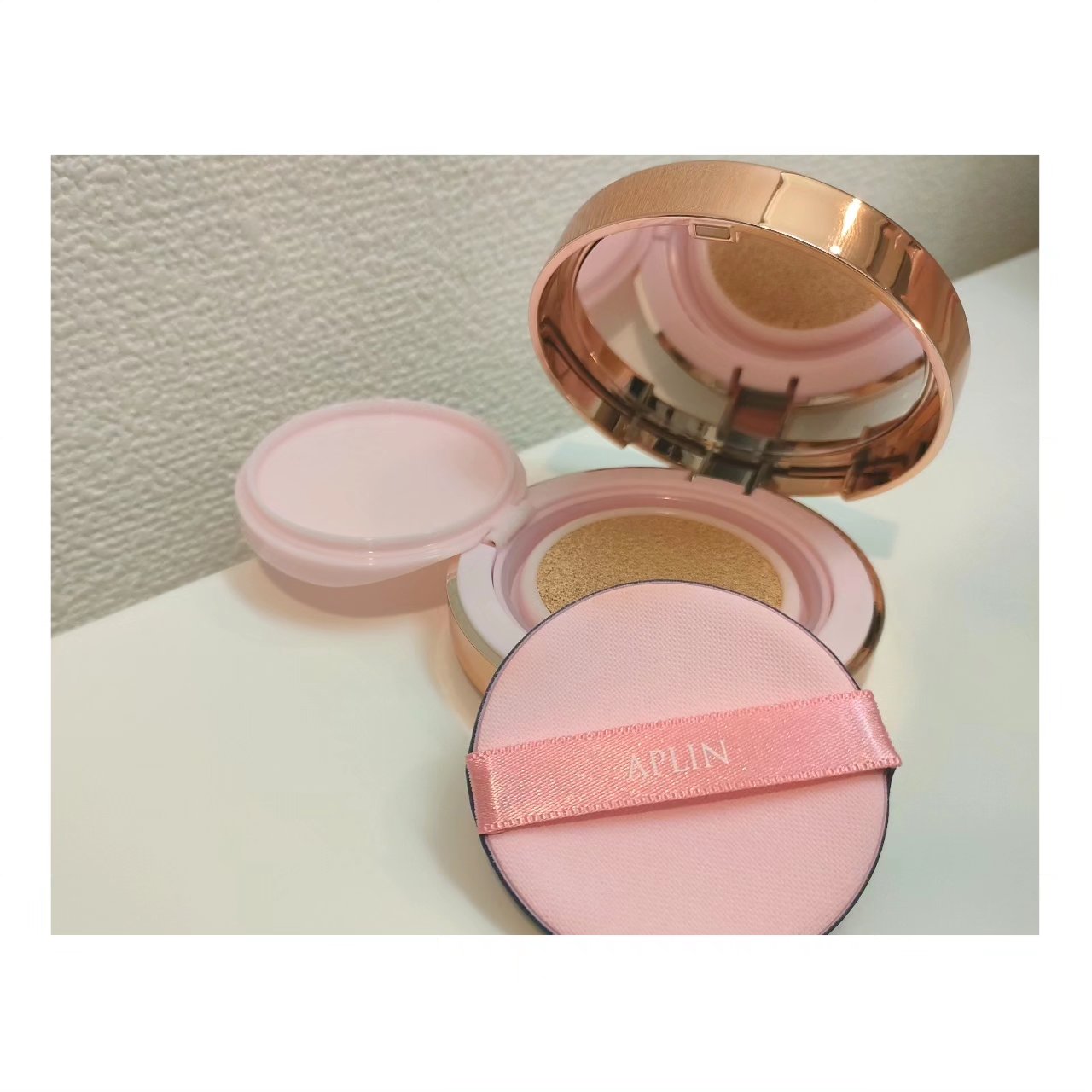 ピンクティーツリーカバークッション/APLIN/クッションファンデーションを使ったクチコミ（1枚目）