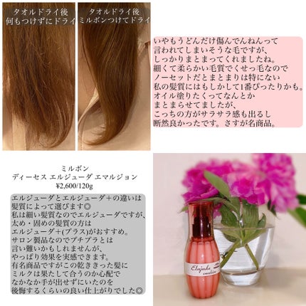 ディーセス エルジューダ エマルジョン/エルジューダ/ヘアミルクを使ったクチコミ(2枚目)