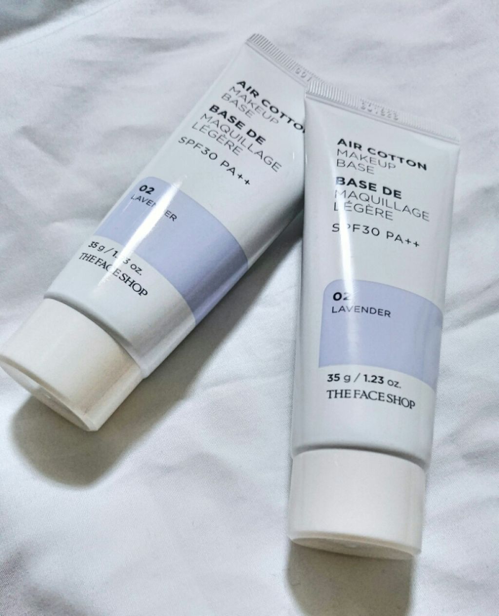 エアコットンメイクアップべース /THE FACE SHOP/化粧下地を使ったクチコミ(2枚目)