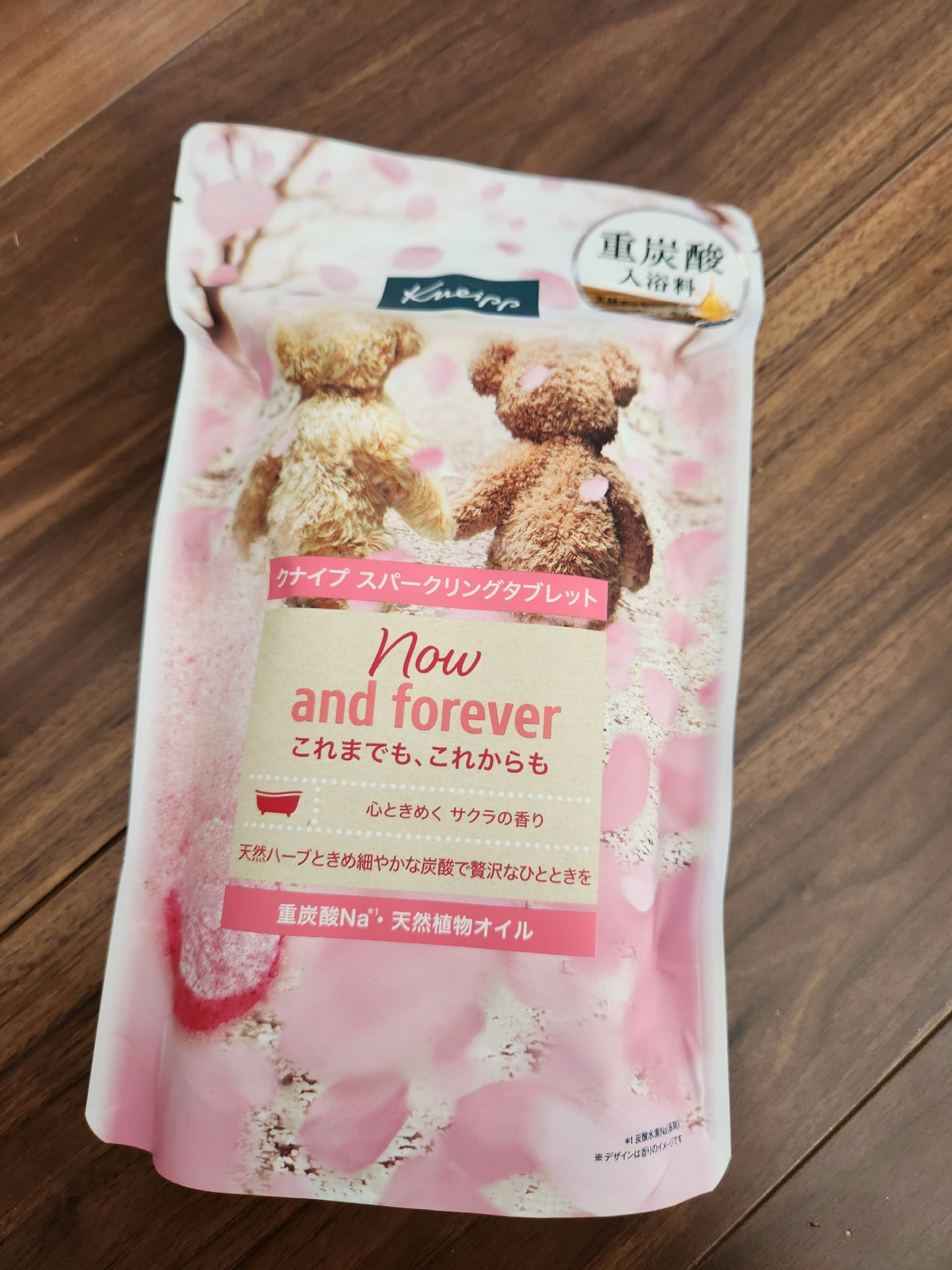 クナイプ スパークリングタブレット サクラの香り 50g×6錠/クナイプ/炭酸系入浴剤を使ったクチコミ（1枚目）